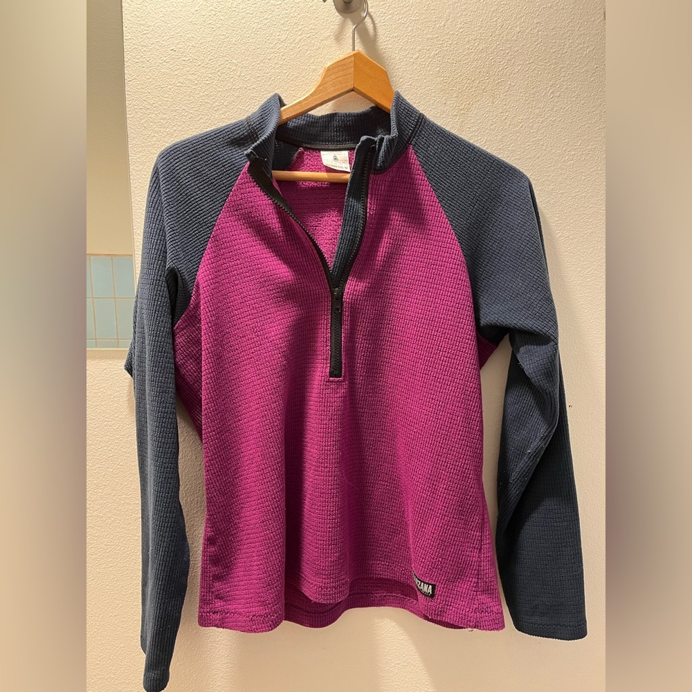 Melanzana Quarter 1/4 Zip Micro-grid Fleece Medium